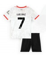 Liverpool Luis Diaz #7 Alternativní dres pro děti 2024-25 Krátký Rukáv (+ trenýrky)